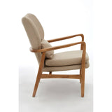 Beige Birch Lounge Chair