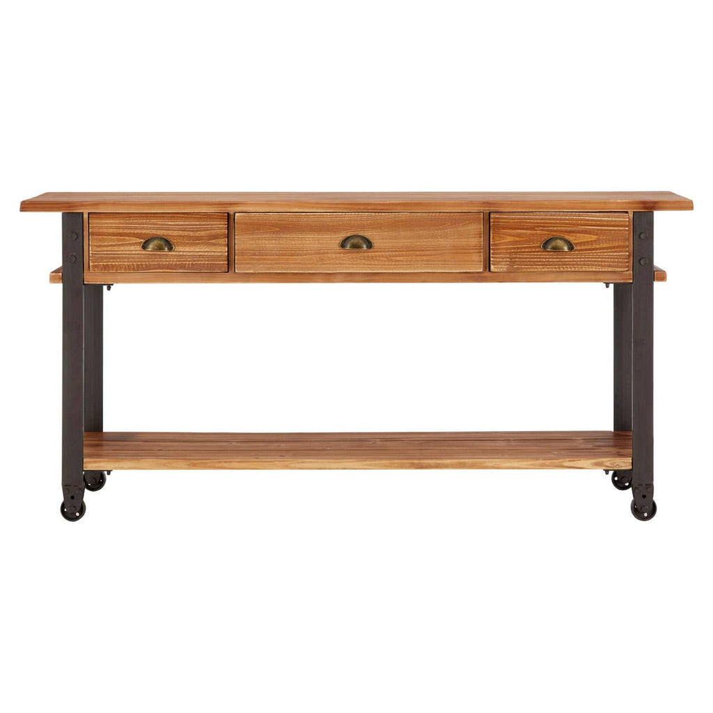 Industrial Chic 3 Drawer Table