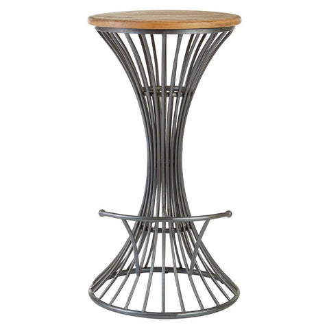 Rustic Metal Bar Stool