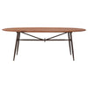 Industrial Chic Oval Dining Table