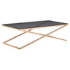 Golden Cross Glass Coffee Table