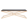 Golden Cross Glass Coffee Table