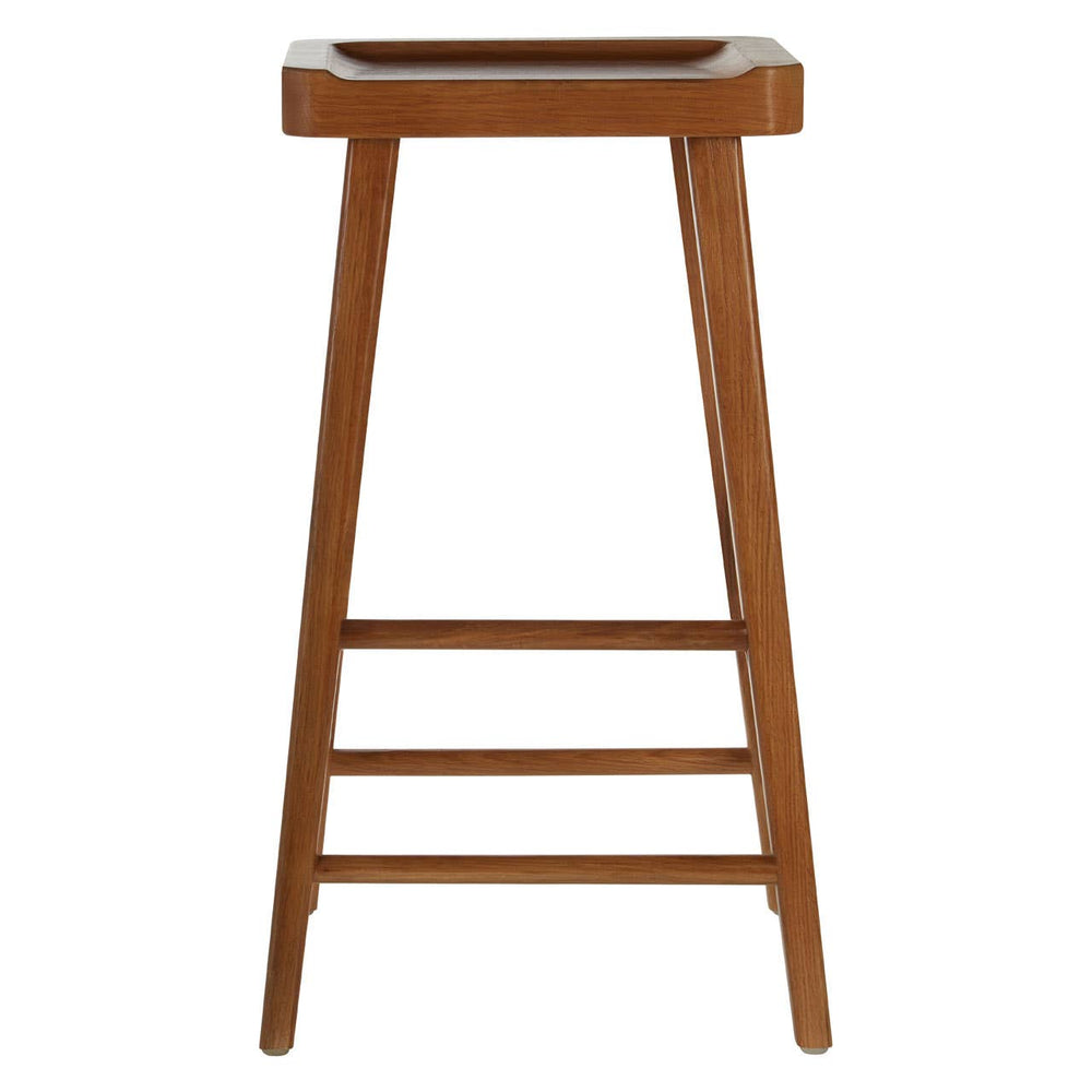 Rustic Oak Bar Stool