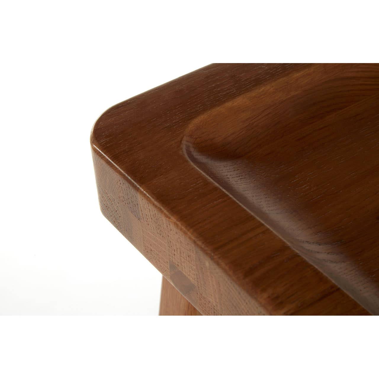 Rustic Oak Bar Stool