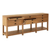 Indulgent Lyon Grey Oak Wood Sideboard - Luxe Storage Solution