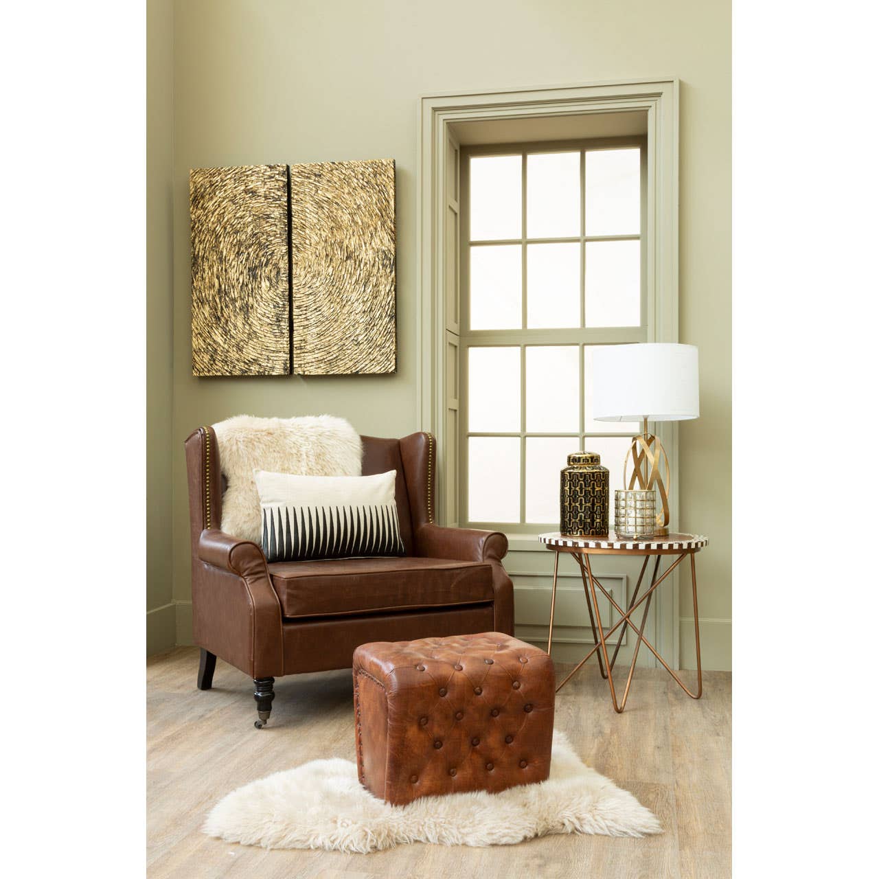 Wingback Birchwood Chair