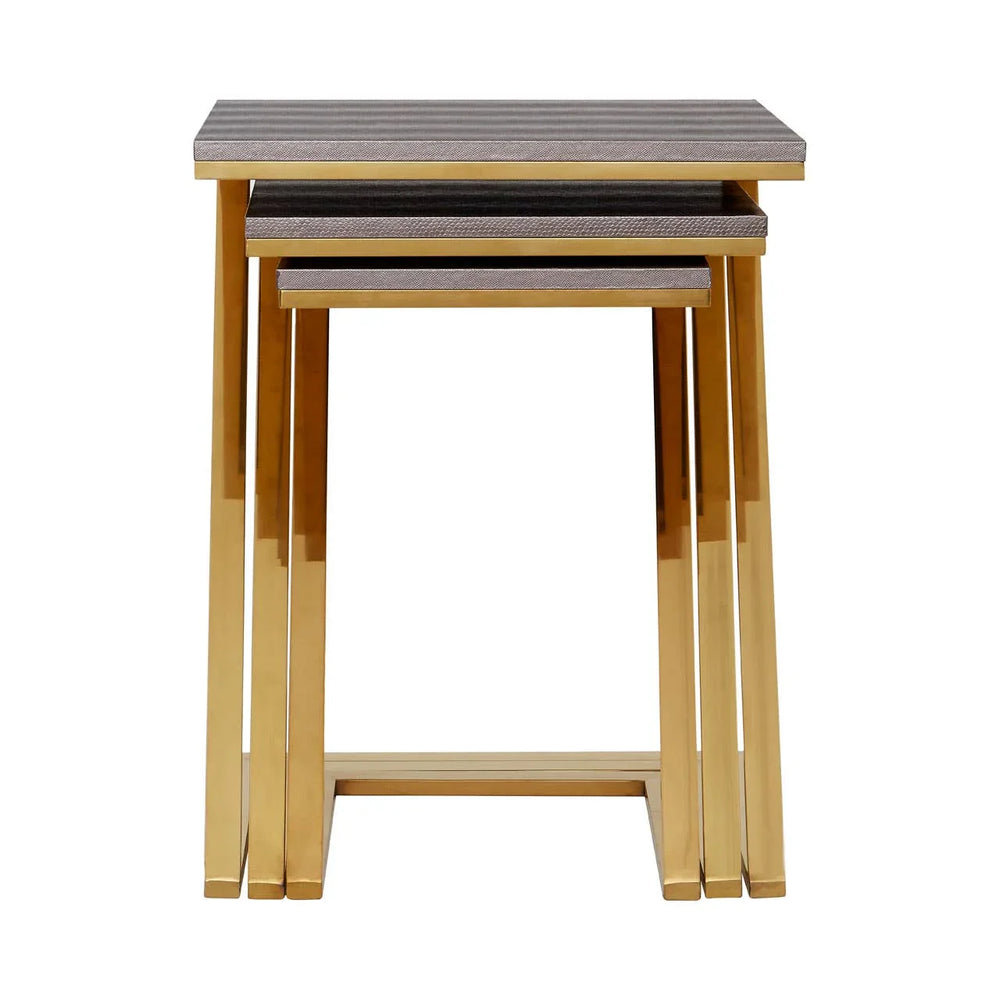 Luxe Snake Skin Nest Tables