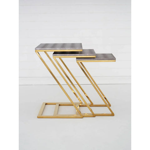 Luxe Snake Skin Nest Tables