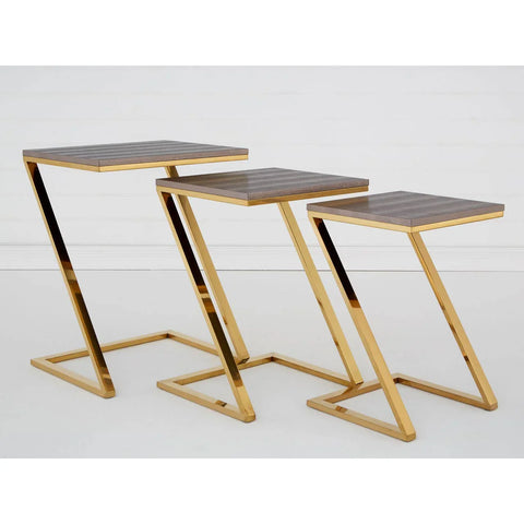 Luxe Snake Skin Nest Tables