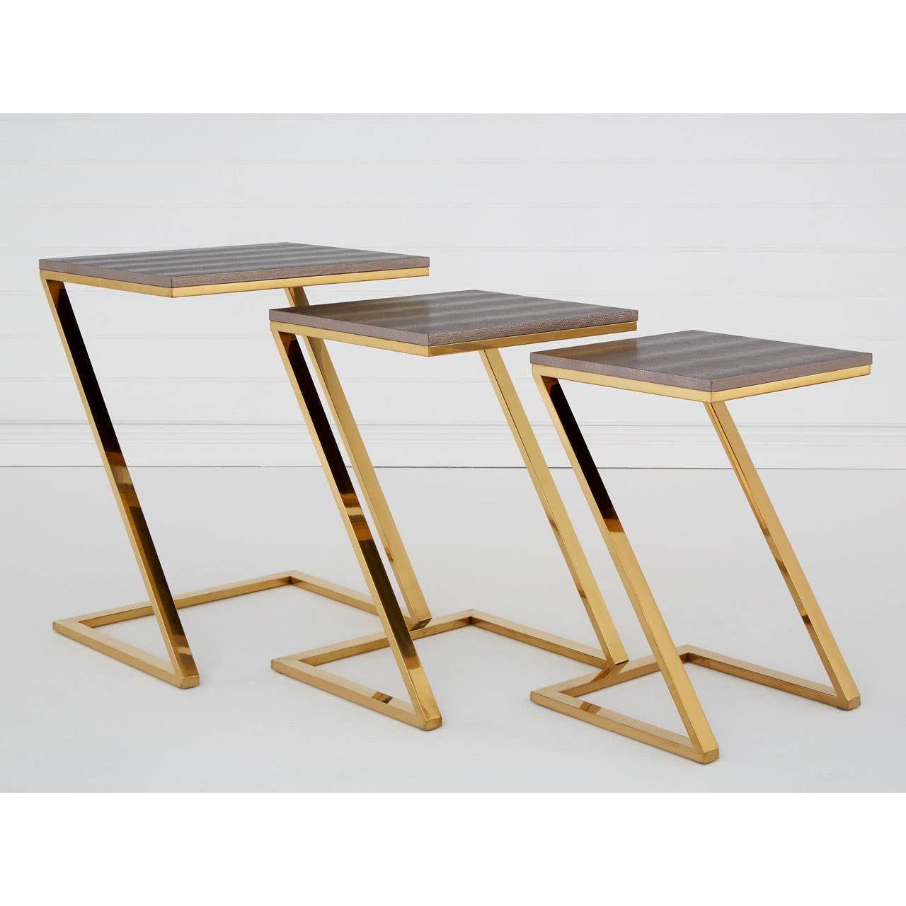 Luxe Snake Skin Nest Tables
