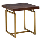 Rustic Brass Side Table