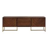 Luxe Herringbone Media Console
