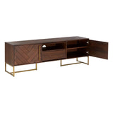 Luxe Herringbone Media Console