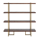 Luxe Herringbone Bookcase