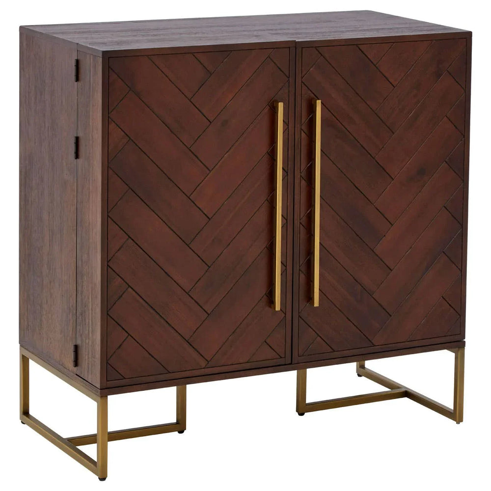 Luxe Herringbone Drinks Cabinet