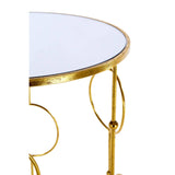 Golden Glass Top Nesting Tables