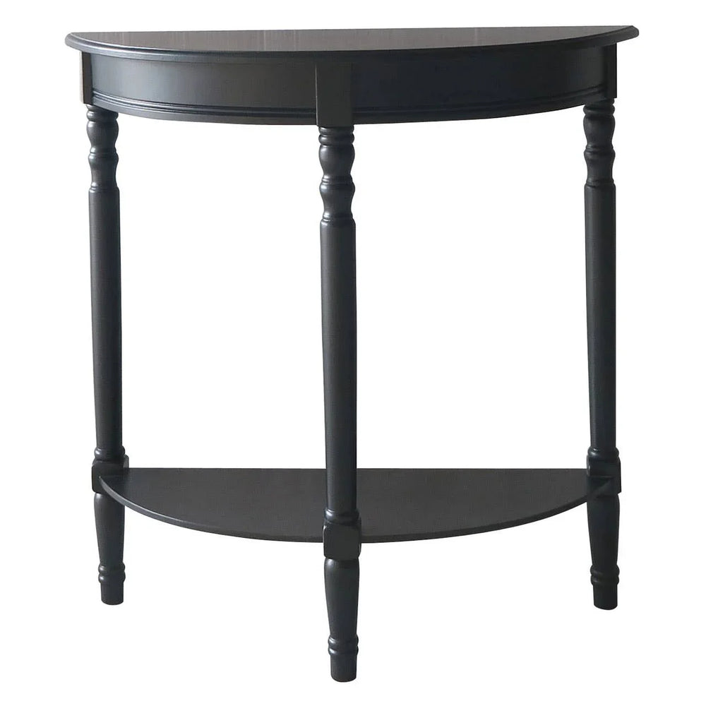 Half Moon Black Console Table
