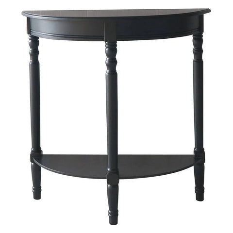 Half Moon Black Console Table