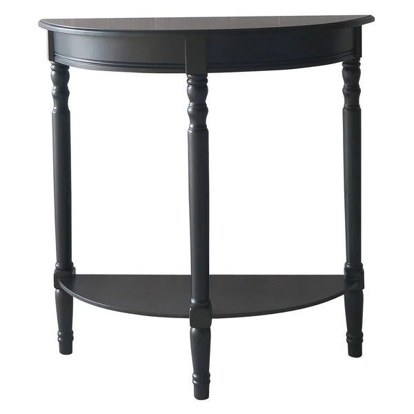 Half Moon Black Console Table