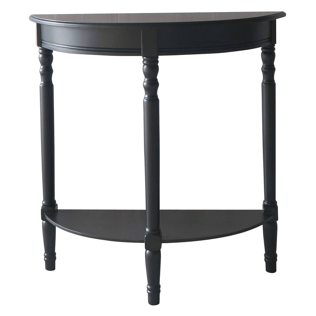 Half Moon Black Console Table