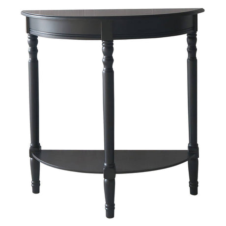 Half Moon Black Console Table