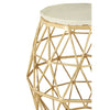 Geometric Marble Side Table