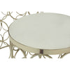 Nickel Marble Side Tables