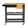 Pine Granite Kitchen Trolley