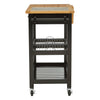 Pine Granite Kitchen Trolley
