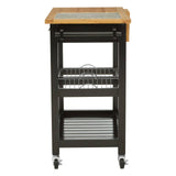 Pine Granite Kitchen Trolley