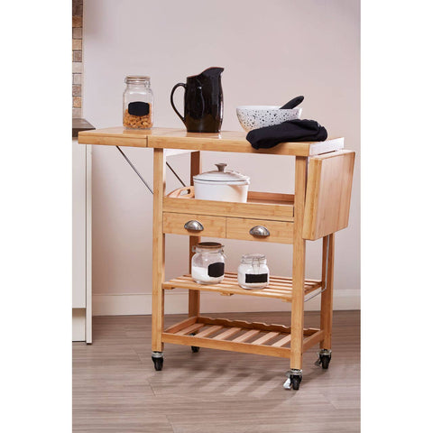 Bamboo Kitchen Trolley