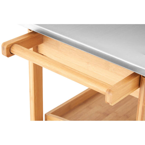 Bamboo Kitchen Trolley Cart