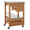 Mobile Bamboo Kitchen Trolley