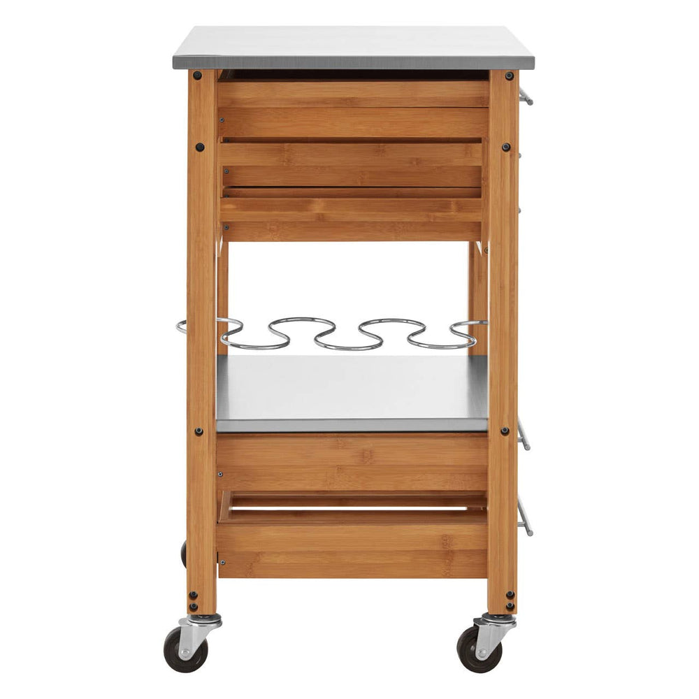 Mobile Bamboo Kitchen Trolley