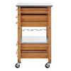 Mobile Bamboo Kitchen Trolley