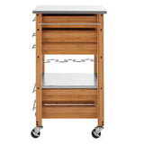 Mobile Bamboo Kitchen Trolley