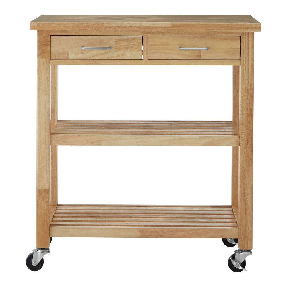Portable Wood Kitchen Trolley