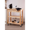 Portable Wood Kitchen Trolley