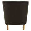 Luxe Brown Leather Armchair