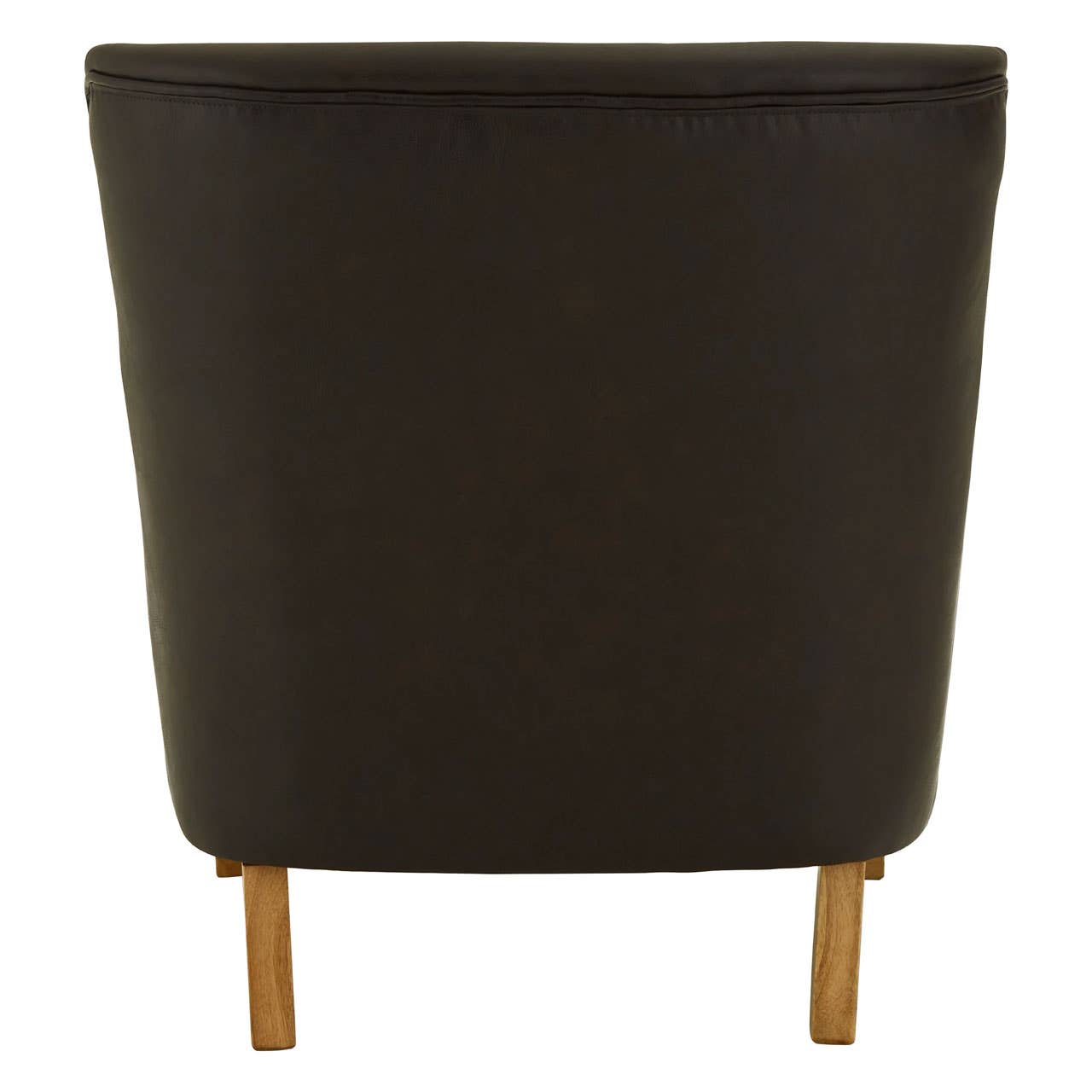 Luxe Brown Leather Armchair