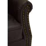 Luxe Brown Leather Armchair