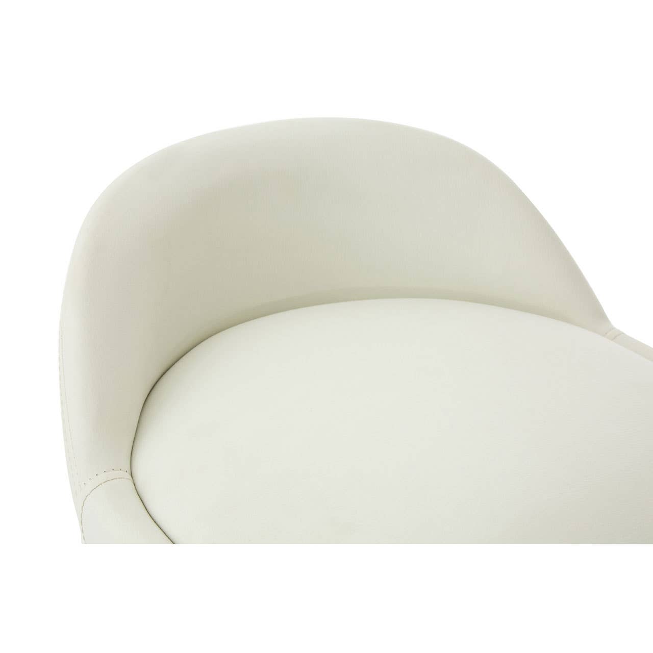 Sleek Chrome & Wood Stool