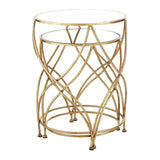 Gilded Mirrored Side Tables