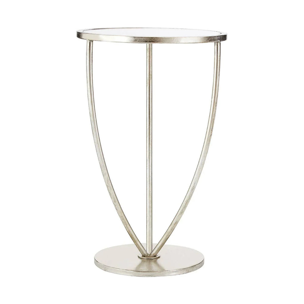 Mirrored Silver Side Table
