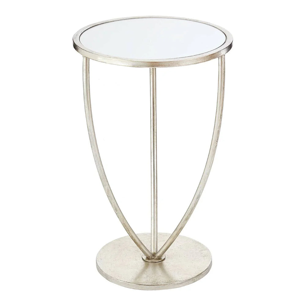 Mirrored Silver Side Table