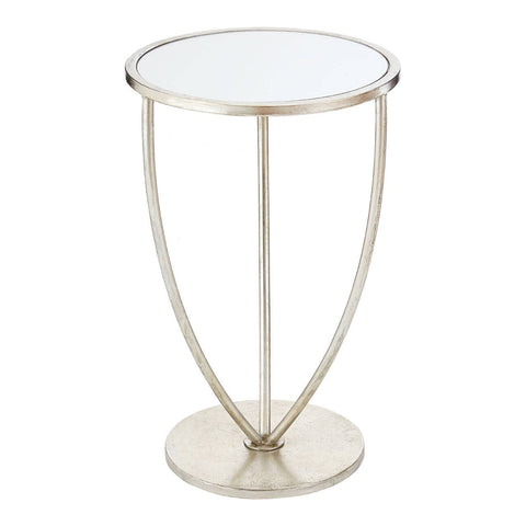 Mirrored Silver Side Table