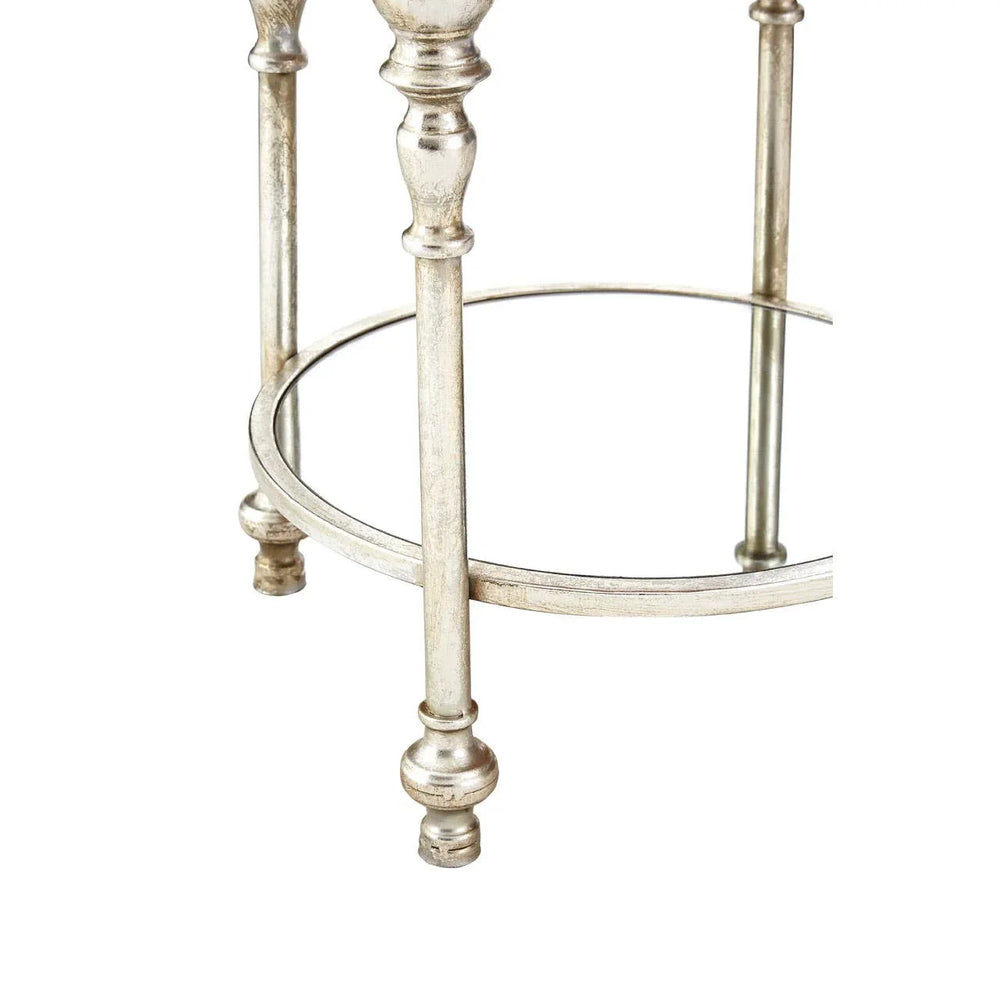 Opulent Silver Side Table