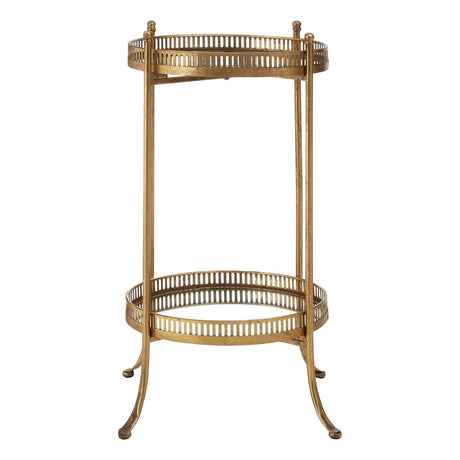 Golden Mirrored Tray Table