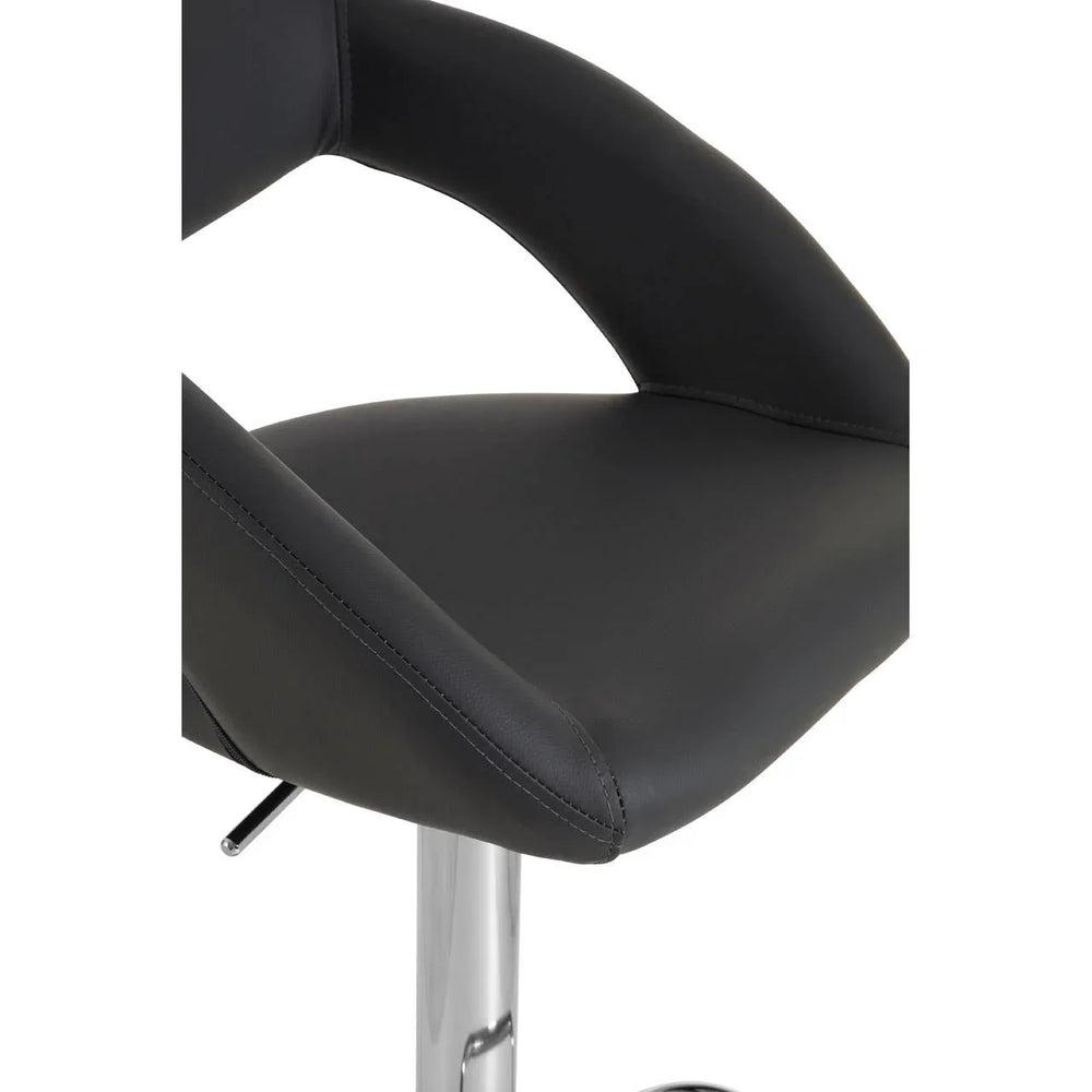 Luxe Chrome Bar Chair