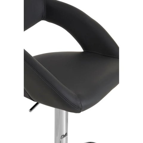 Luxe Chrome Bar Chair